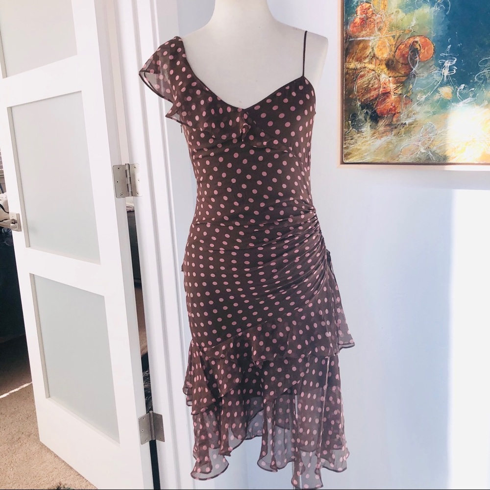 BCBGMaxazria polkadot dress.
